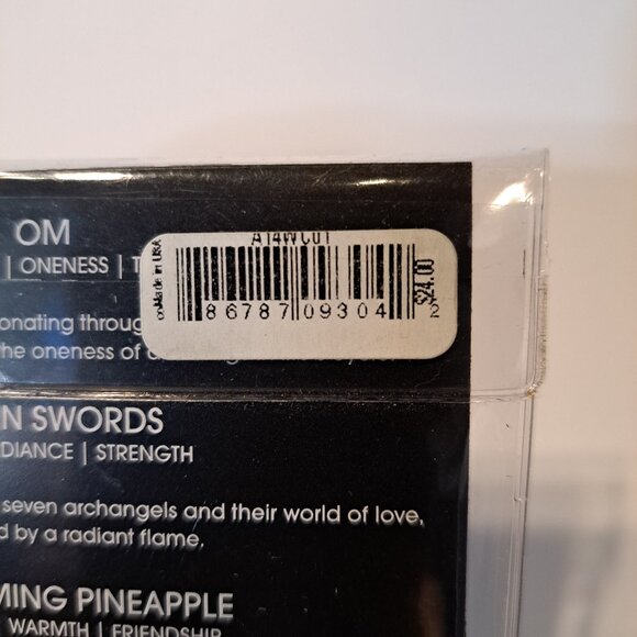 Alex And Ani Set Of 4 Wine Charms *Om *7 Swords *Pineapple *Eye Of Horus New - Picture 4 of 4